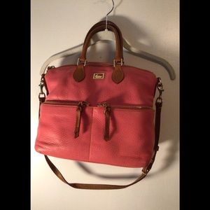 - Dooney &Bourke pink grain leather bag
